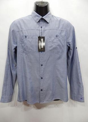 Чоловіча молодіжна сорочка з довгим рукавом divided р. 48 193др