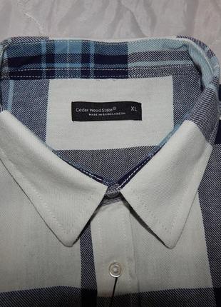 Мужская рубашка с коротким рукавом cedarwood state оригинал р.52-54 (058кр)5 фото