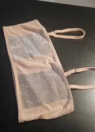 Шикарное сценическое бюстье в стразах