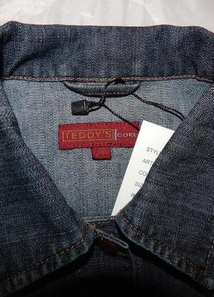 Куртка джинсовая женская teddy^s rus р.42-44, eur 36 010dg (только в указанном размере, только 1 шт)9 фото