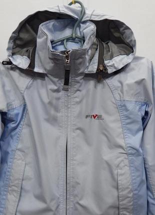 Куртка -вітрівка,дощовик з капюшоном на підкладці five seasons (оригінал) 9-10 років, зріст 134-140, 050д4 фото