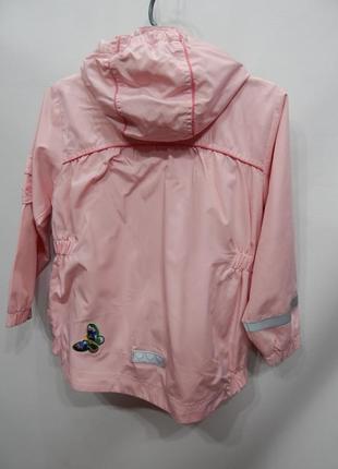 Куртка -ветровка с капюшоном на подкладке, светоотражающие полоски  рост 122-128, 054д3 фото