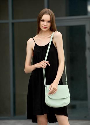 Качественная экокожа! женская сумка кроссбоди мятного цвета для твоего комфорта на каждый день3 фото