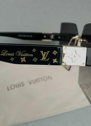 Окуляри в стилі louis vuitton стильні жіночі сонцезахисні окуляри безоправные чорні з градієнтом9 фото