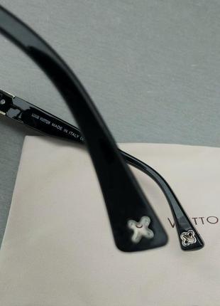 Очки в стиле louis vuitton стильные женские солнцезащитные очки безоправные черные с градиентом5 фото