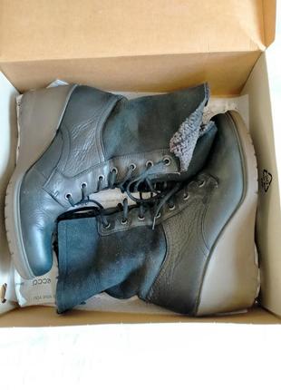 Черевики чоботи на танкетці ecco розмір 38