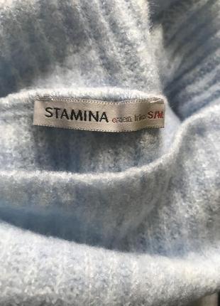 Голубой нежный свитер stamina. турция3 фото