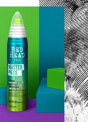 Лак сильной фиксации с интенсивн блеском tigi bed head masterpiece1 фото