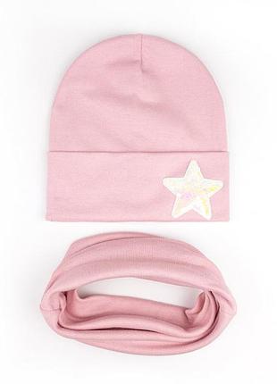 Набор джина: шапка и хомут (50-52рр)