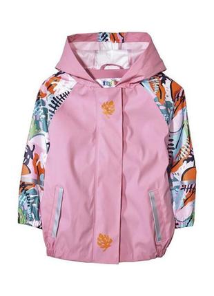 Lupilu. дождевик, грязепруф розовый с принтом. 86/92 размер.