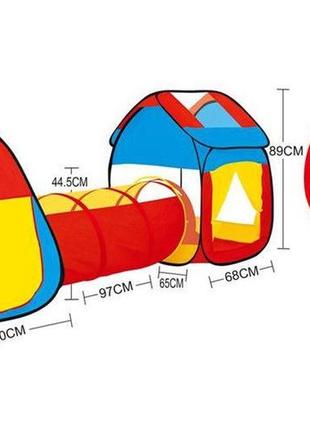 Дитячий намет з тунелем3 фото