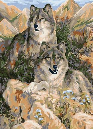 Картина за номерами вовки