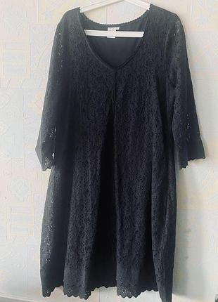 Шикарное кружевное платье миди deerberg 🇩🇪 xl
