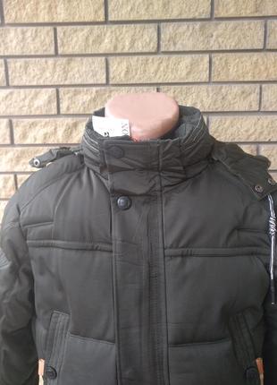 Куртка чоловічий зимова модна подовжена дуже тепла на холофайбері ert fashion6 фото