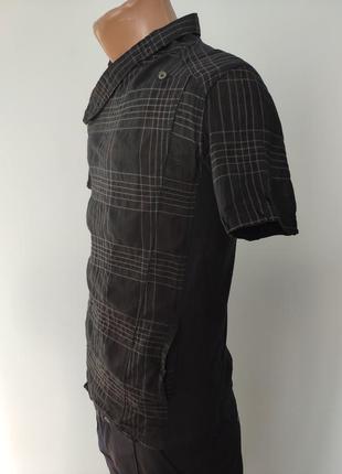 Рубашка мужская летняя коттоновая брендовая высокого качества на молнии "косуха" weawer, турция2 фото