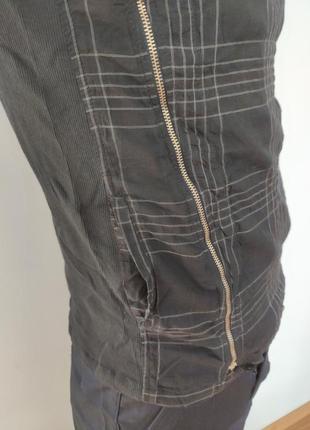 Рубашка мужская летняя коттоновая брендовая высокого качества на молнии "косуха" weawer, турция4 фото