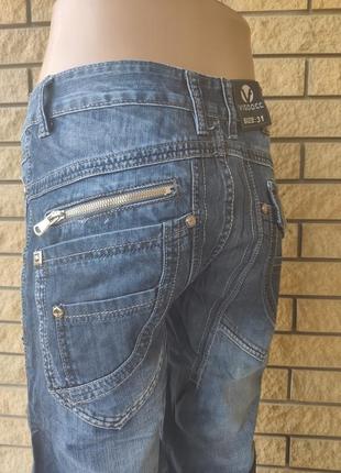 Джинсы мужские коттоновые с накладными карманами "карго" vigoocc, турция4 фото