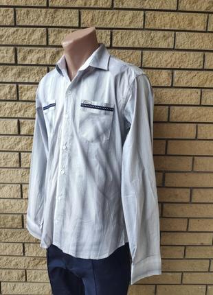 Рубашка мужская коттоновая брендовая высокого качества zazzoni, турция4 фото
