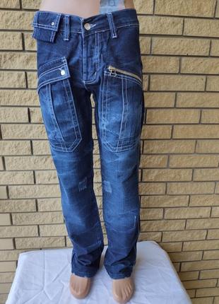 Джинсы мужские коттоновые с накладными карманами карго john deep, турция