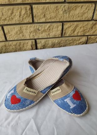 Эспадрильи,кеды, мокасины, слипоны женские espadrille, турция1 фото