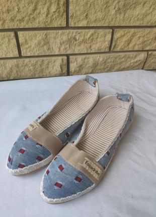 Еспадрільї,кеди, мокасини, сліпони жіночі espadrille, туреччина1 фото