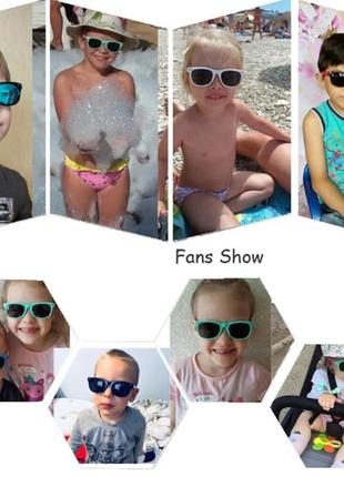 Поляризаційні окуляри uv400 сонцезахисні дитячі 2-14л дитячі сонячні2 фото