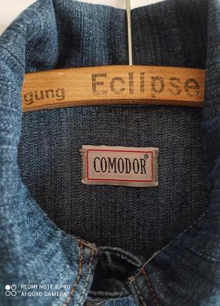 Куртка джинсовая классическая бренд "comodor"5 фото