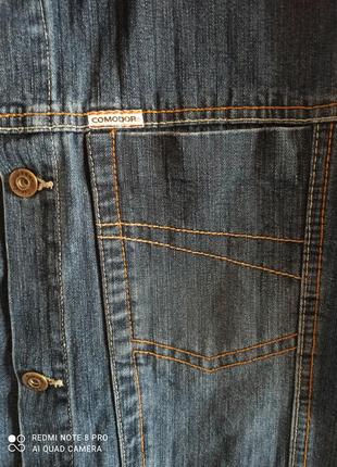 Куртка джинсовая классическая бренд "comodor"4 фото