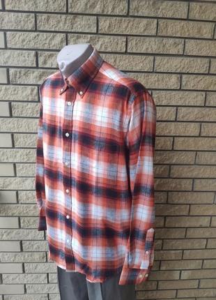 Рубашка мужская байковая теплая больших размеров плотная высокого качества basic line, турция5 фото