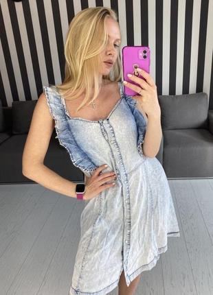 Сарафан, платье летнее джинсовое  модное zeo basic , турция 2