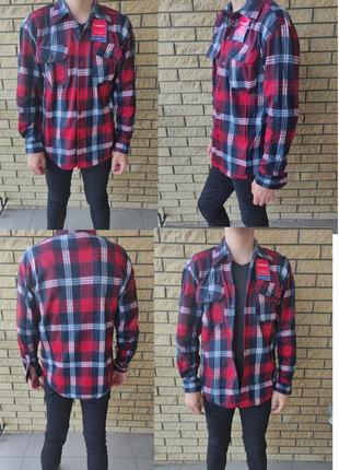 Чоловіча сорочка байкова тепла, є великі розміри, щільна високої якості canary