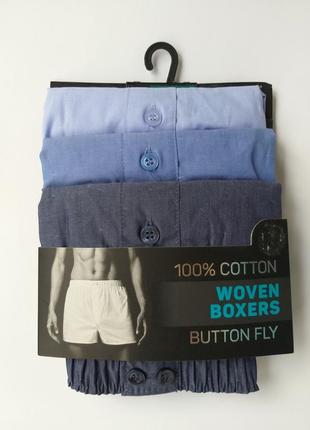 Семейные трусы поштучно woven boxer blue primark