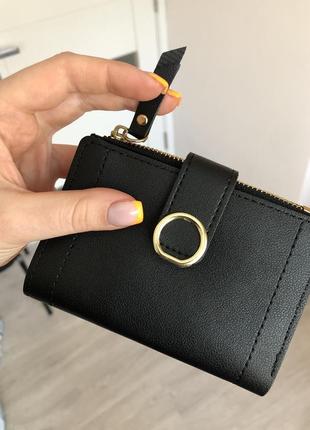 Новый кошелёк маленький с золото фурнитурой идеальное качество дорого выглядит