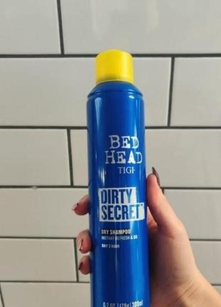 Очищаючий сухий шампунь tigi bed head dirty secret