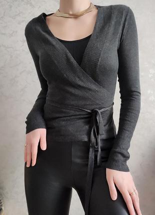 Базовая кофточка на запах от h&amp;m 6