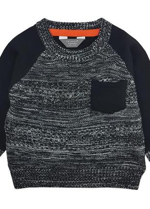 Теплый свитшот, джемпер, свитер для мальчика 9 - 12 мес., р. 80, primark