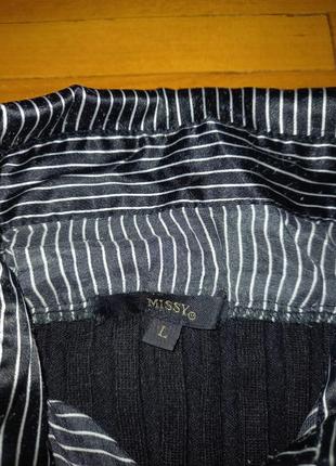 Светр missy чорна кофта в смужку світшот кардиган блузка сорочка3 фото
