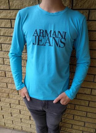 Батник чоловічий брендовий логотип armani jeans