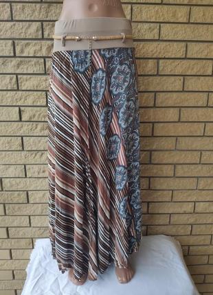 Юбка  летняя в пол коттоновая брендовая taha etek, турция