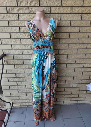 Сарафан длинный, в пол, есть большие размеры, ткань масло carrocar, турция