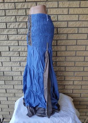Сарафан-юбка длинный, в пол, есть большие размеры, ткань хлопок carrocar, турция6 фото