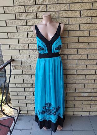 Сарафан шифоновый длинный, в пол, большой размер whole forks, турция