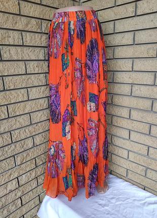 Юбка шифоновая плиссированная длинная, в пол, есть большие размеры whole forks, турция