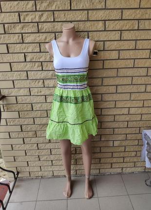 Сукня, сарафан коттоновый , є великі розміри one she, туреччина1 фото