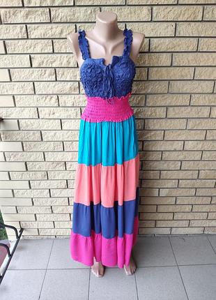 Сарафан довгий, в підлогу, є великі розміри, тканина бавовна carrocar, туреччина