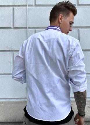 Сорочка чоловіча великих розмірів коттоновая високої якості afish, туреччина3 фото