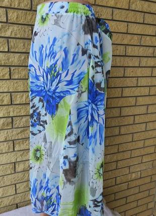 Юбка длинная шифоновая очень большого размера nn