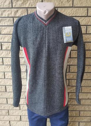 Свитер, кофта,  джемпер мужской теплый шерстяной haxak, турция