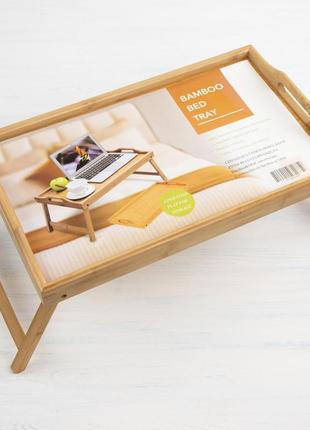 Дерев'яна підставка столик для ноутбука 75х35 см для гаджетів для читання, для подачі сніданку5 фото