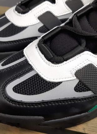 Женские кожаные кроссовки adidas niteball  черные с разноцветным 🆕адидас найтбол9 фото